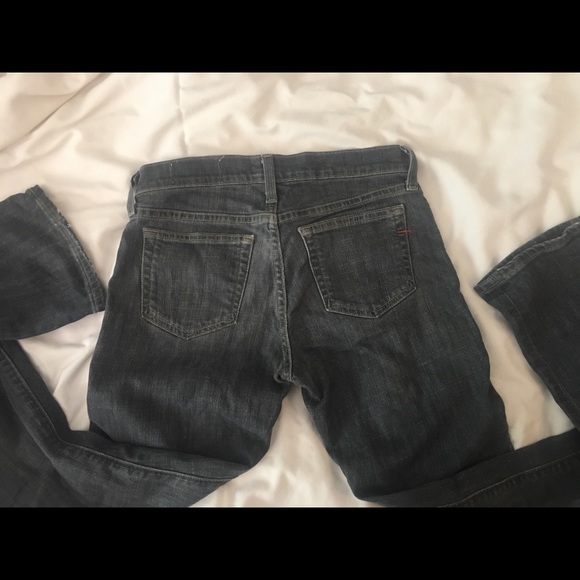 Gap Jeans Straight Leg Stretch Darker Gray Size 2R - Picture 7 of 8